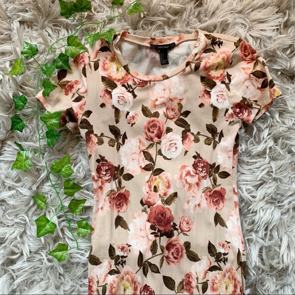Body-con Floral Dress